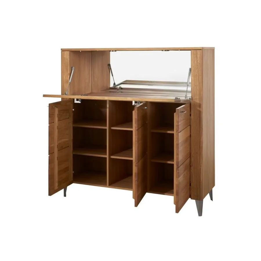 Buffet vaisselier en bois 4 portes collection HAVANA