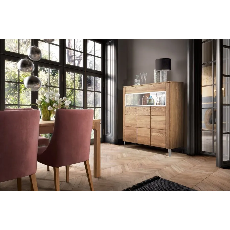 Buffet vaisselier en bois pour salle a manger collection HAVANA