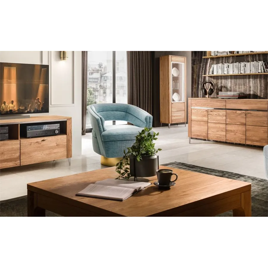 Mobilier en bois massif pour salon collection HAVANA