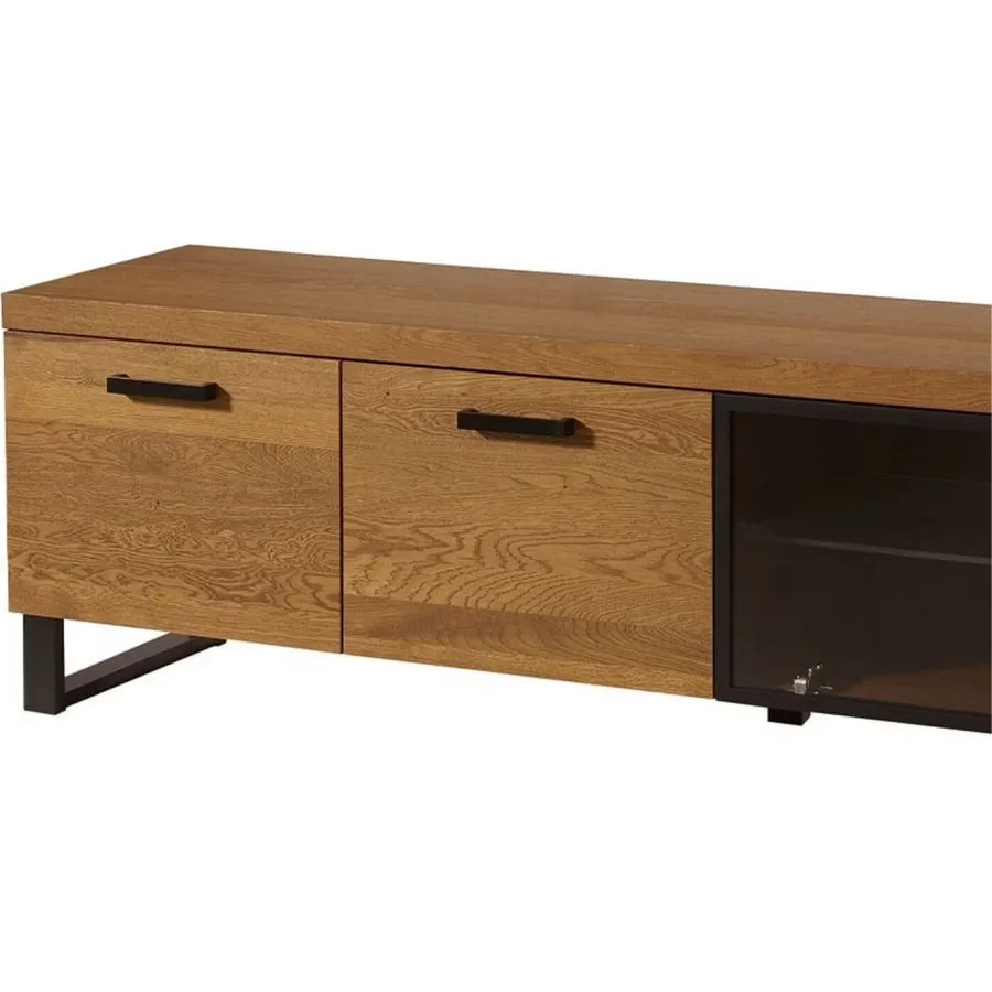 Meuble TV en chêne massif collection FLOW