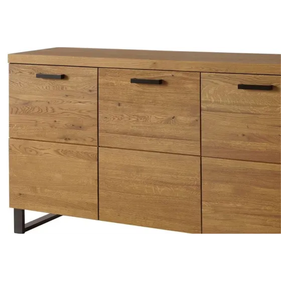 Buffet en bois industriel  finition chêne collection FLOW