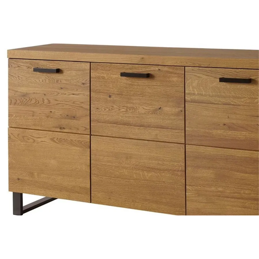 Buffet en bois industriel  finition chêne collection FLOW