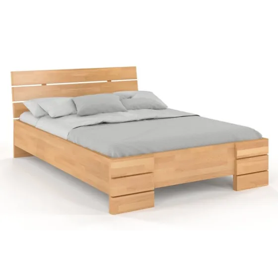 Lit en bois massif 160x200 collection INDIGO