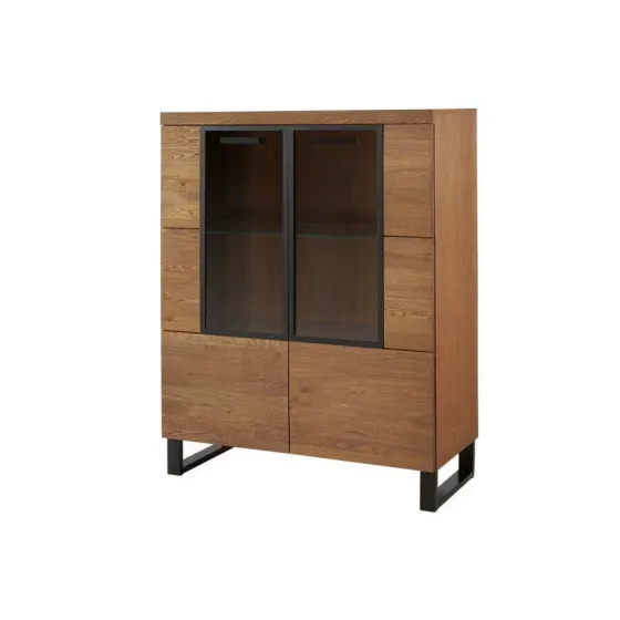 Vaisselier industriel en bois et métal collection FLOW