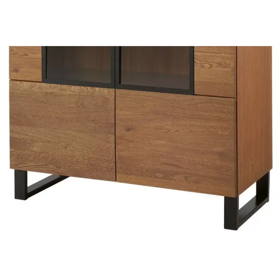 Vaisselier en bois avec pieds métal  collection FLOW