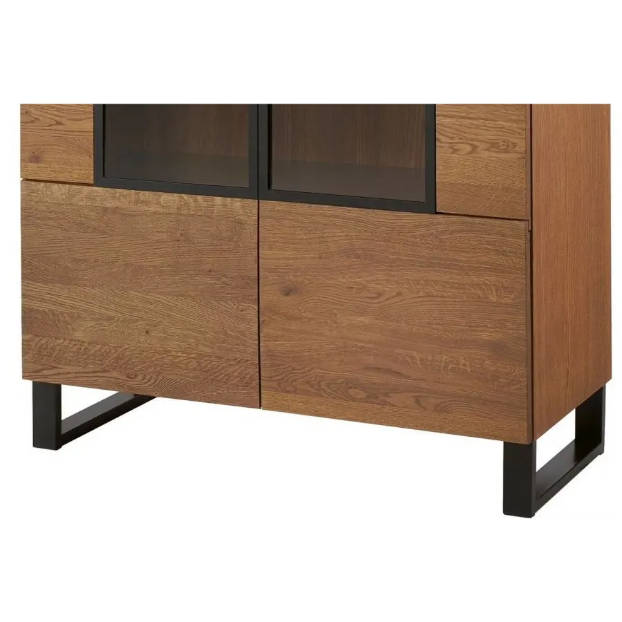 Vaisselier en bois avec pieds métal  collection FLOW