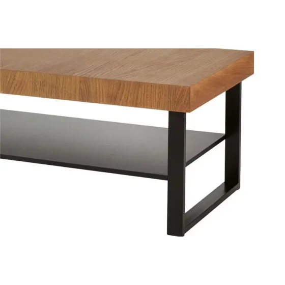Table basse chêne double plateau collection FLOW