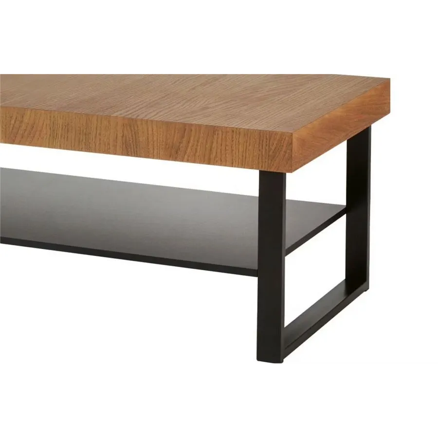 Table basse chêne double plateau collection FLOW