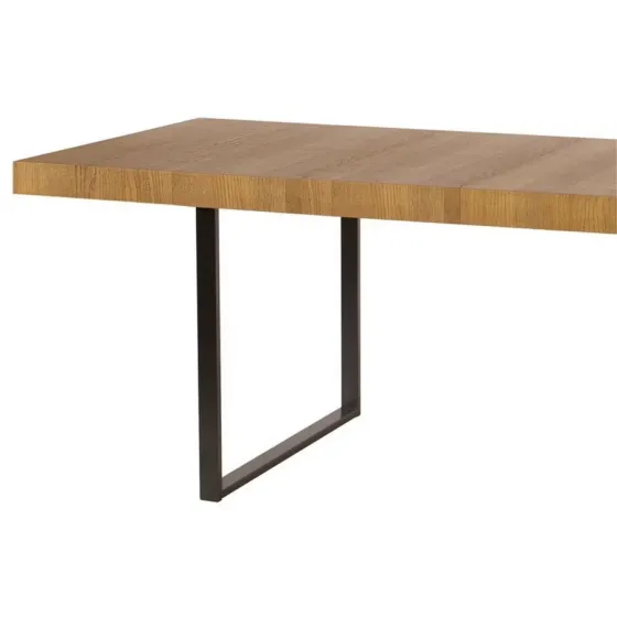 table en bois pour salle a manger avec plateau 5 cm collection FLOW