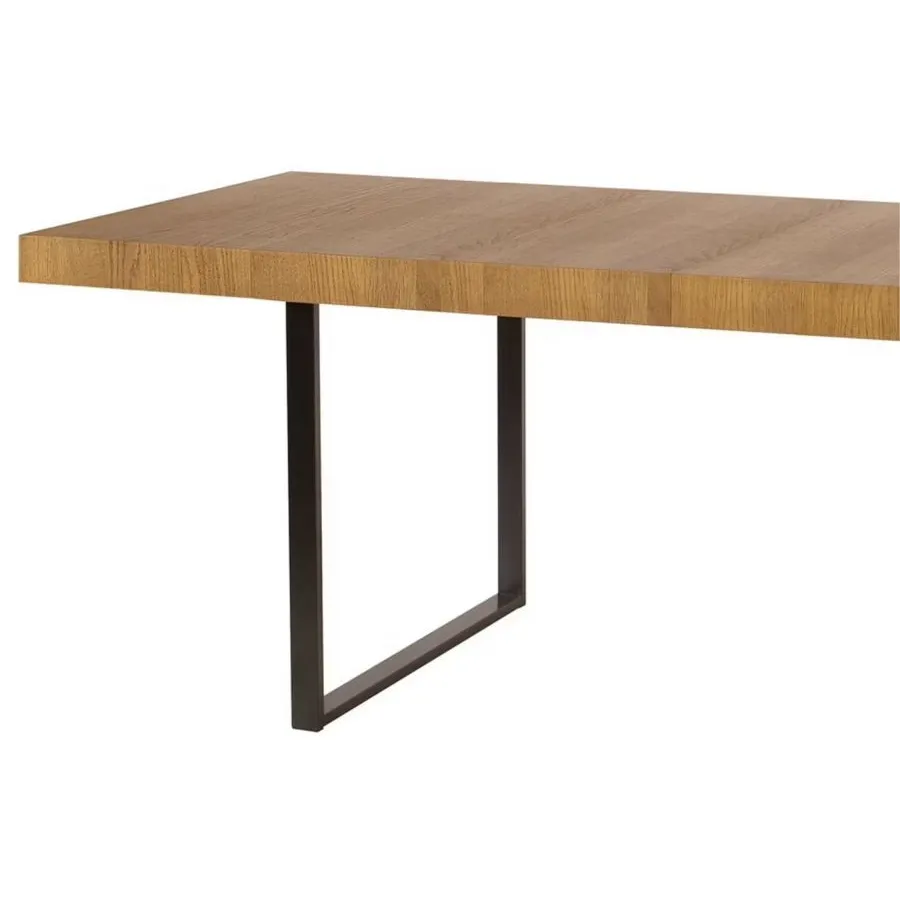 table en bois pour salle a manger avec plateau 5 cm collection FLOW