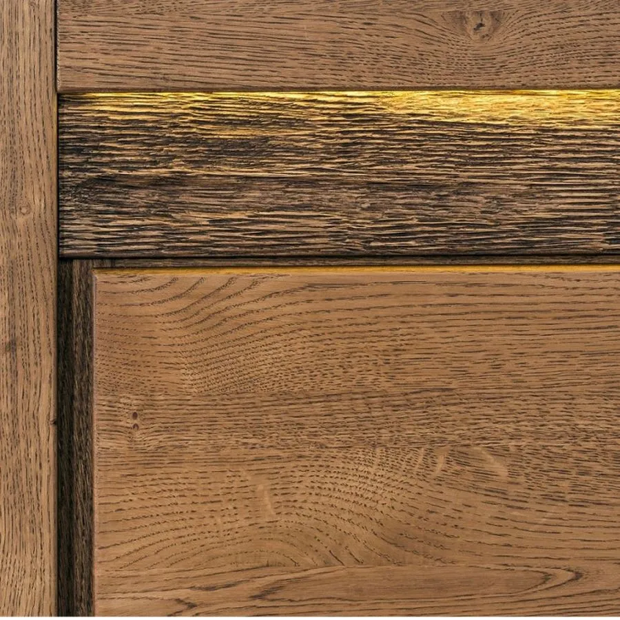 Buffet en bois massif avec LED collection BAROS