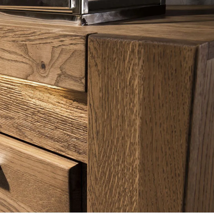Buffet finition chêne naturel collection BAROS