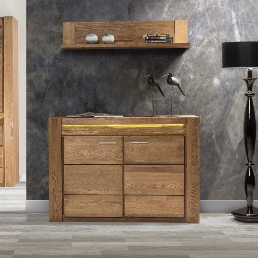 Buffet en chêne massif 2 portes collection BAROS