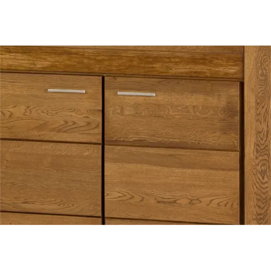 Buffet en bois avec poignées en métal collection BAROS