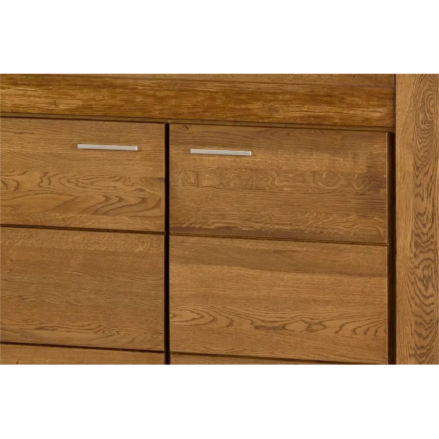Buffet en bois avec poignées en métal collection BAROS