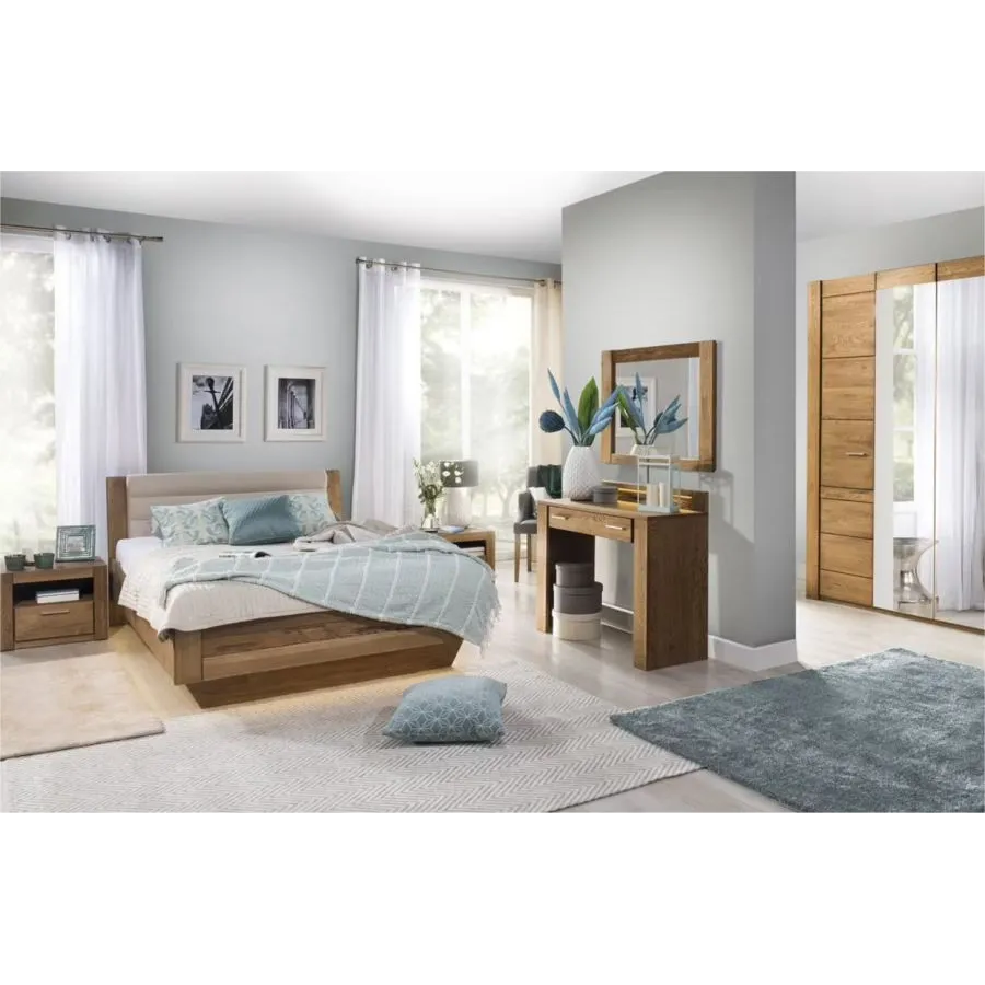 Mobilier en chêne naturel pour chambre collection BAROS
