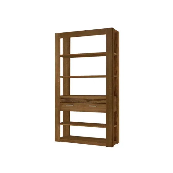 Bibliothèque en bois avec tiroir de rangement collection BAROS