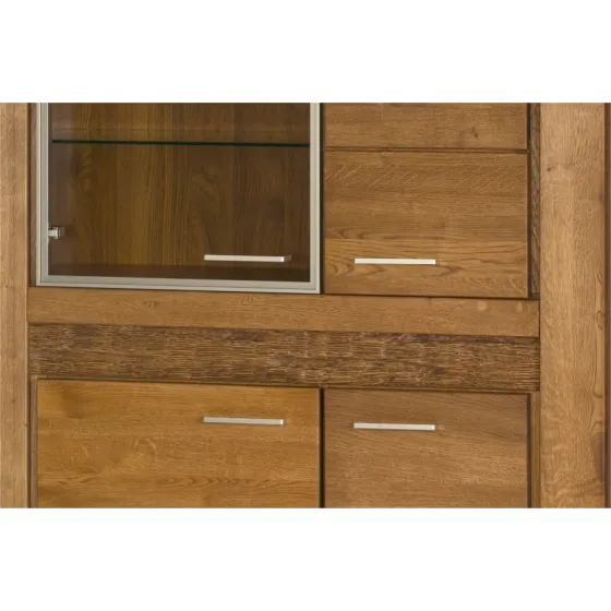 Vaisselier en bois avec vitre collection BAROS