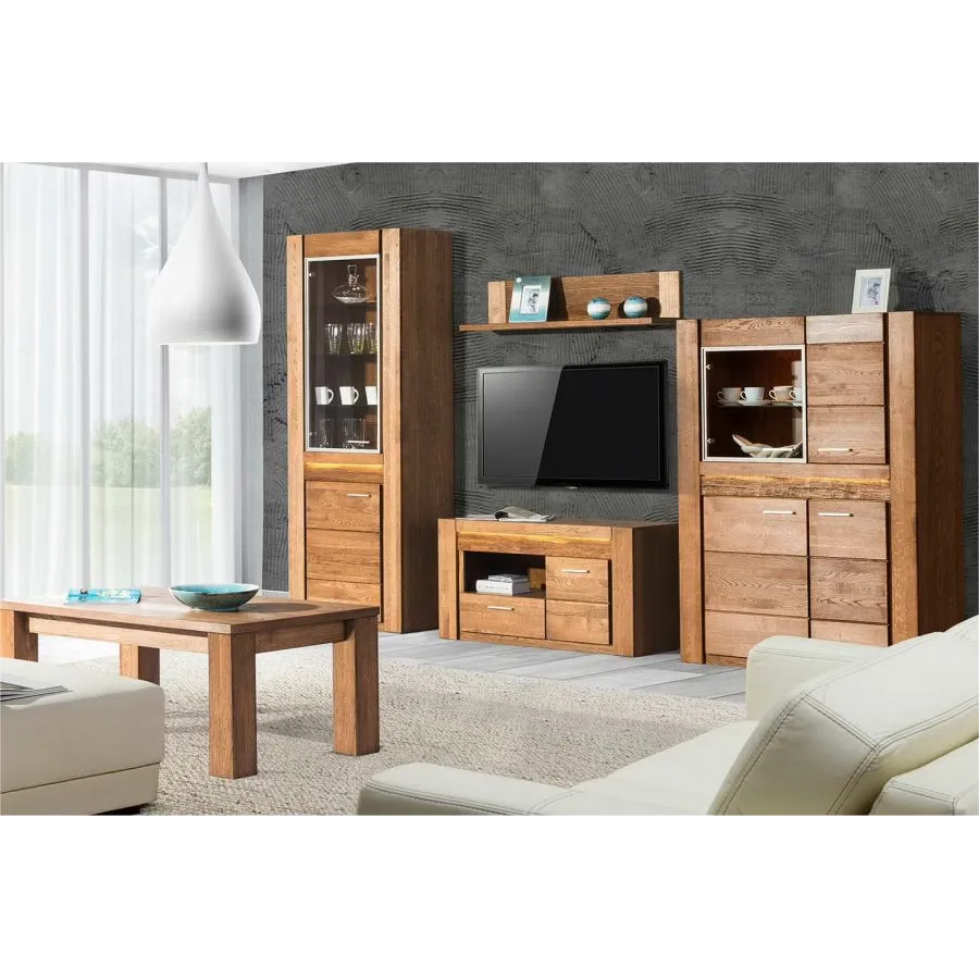 Vaisselier en bois massif pour salon collection BAROS