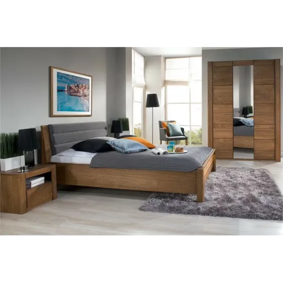 Table de chevet en chêne pour chambre collection BAROS