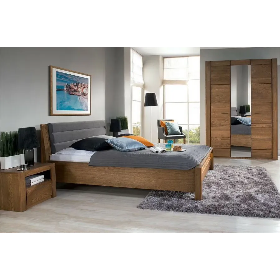 Table de chevet en chêne pour chambre collection BAROS