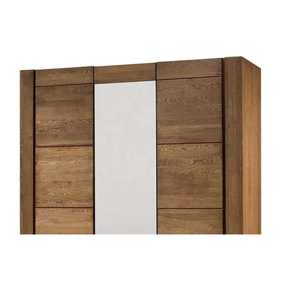 Armoire 3 portes en chêne naturel  collection BAROS