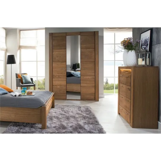 Armoire 3 portes en bois pour chambre collection BAROS