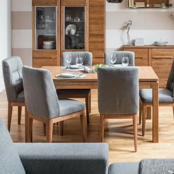 table a manger bois 6 places collection MONTE