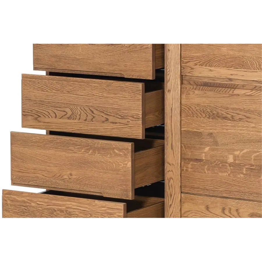 Commode en bois avec 4 tiroirs de rangement collection MONTE