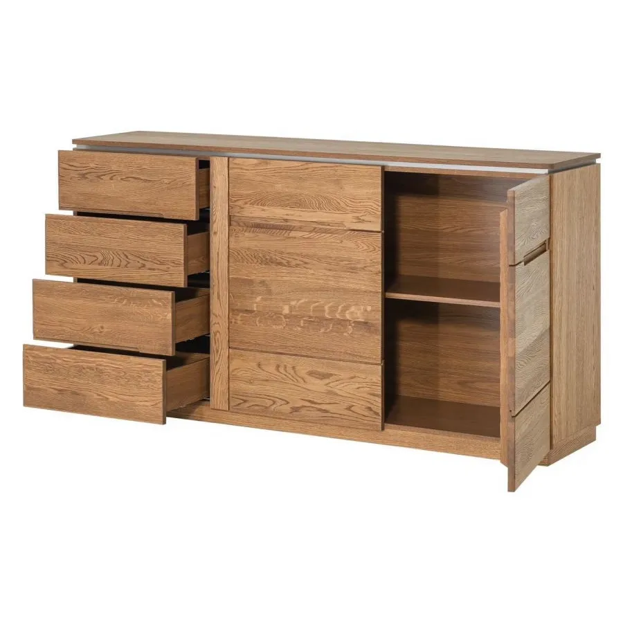 Grande commode en bois 4 tiroirs 2 portes collection MONTE