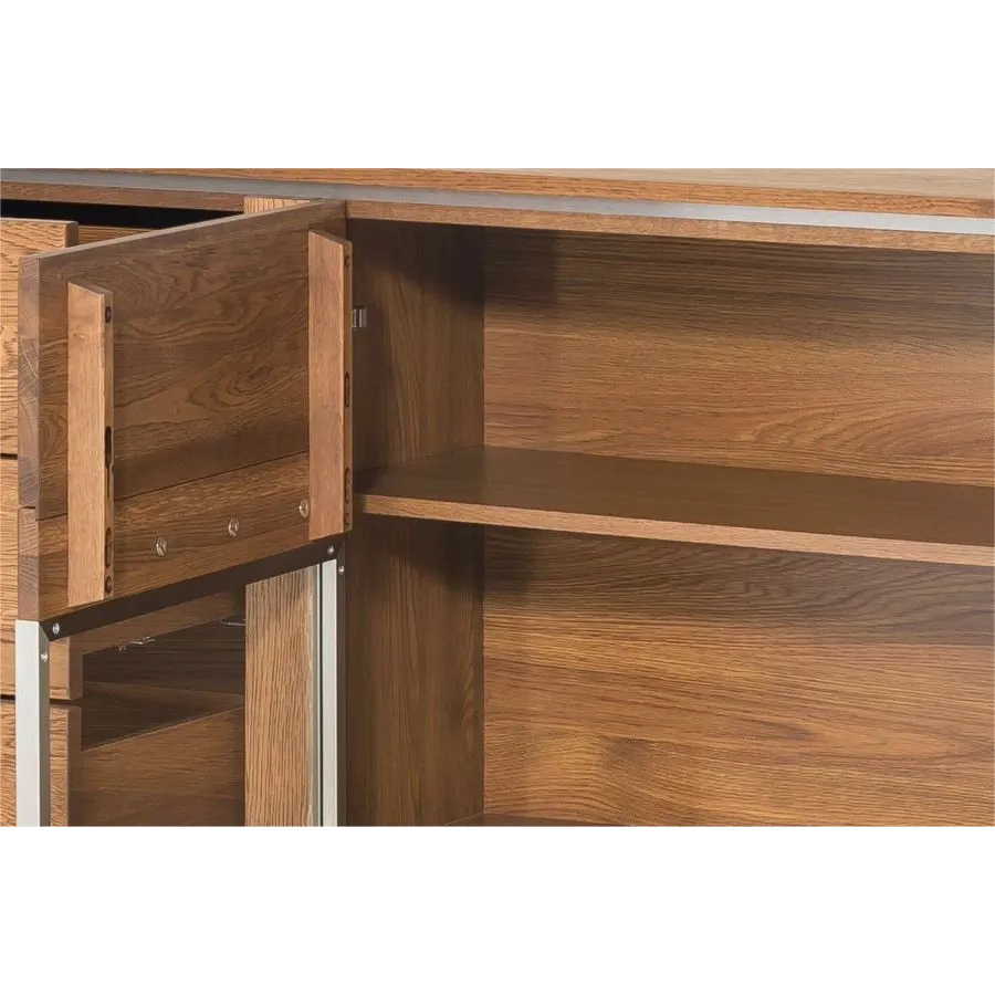 Buffet en bois avec niches de rangement collection MONTE