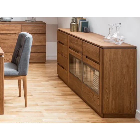 Buffet en bois massif pour salon collection MONTE