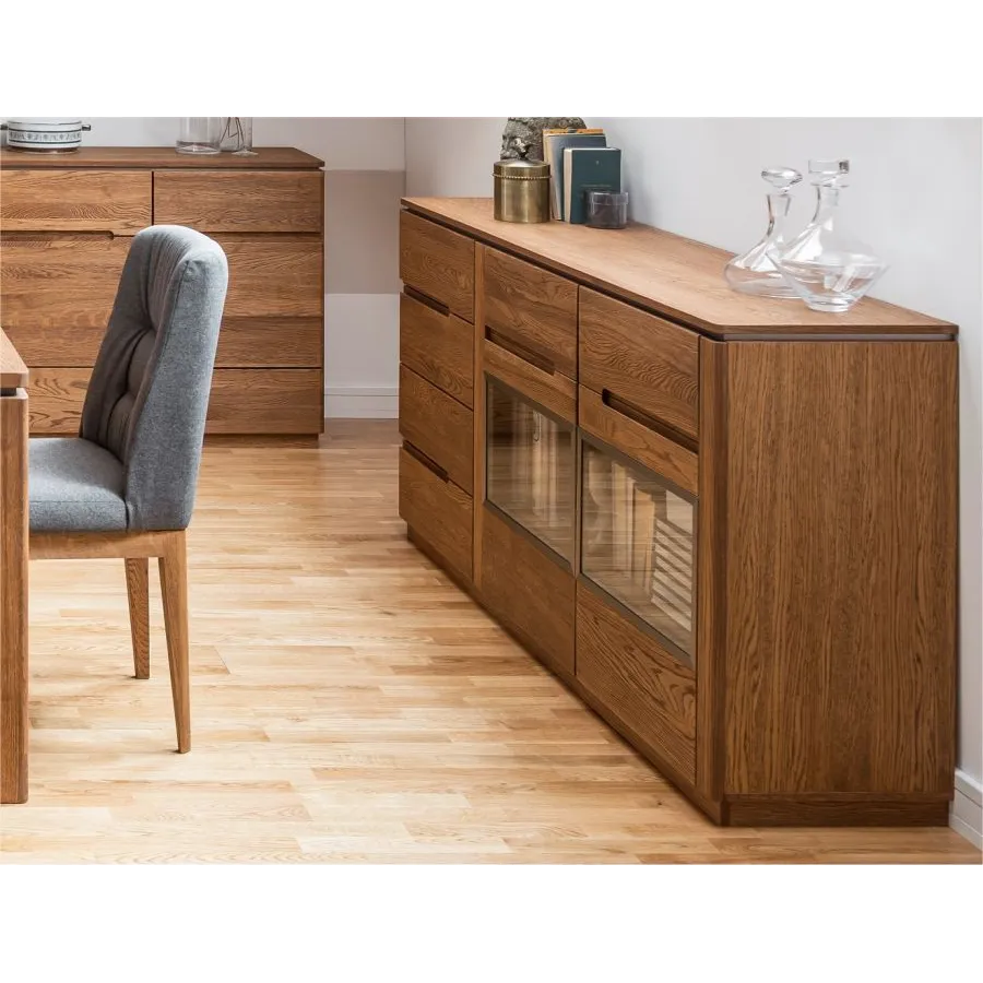 Buffet en bois massif pour salon collection MONTE
