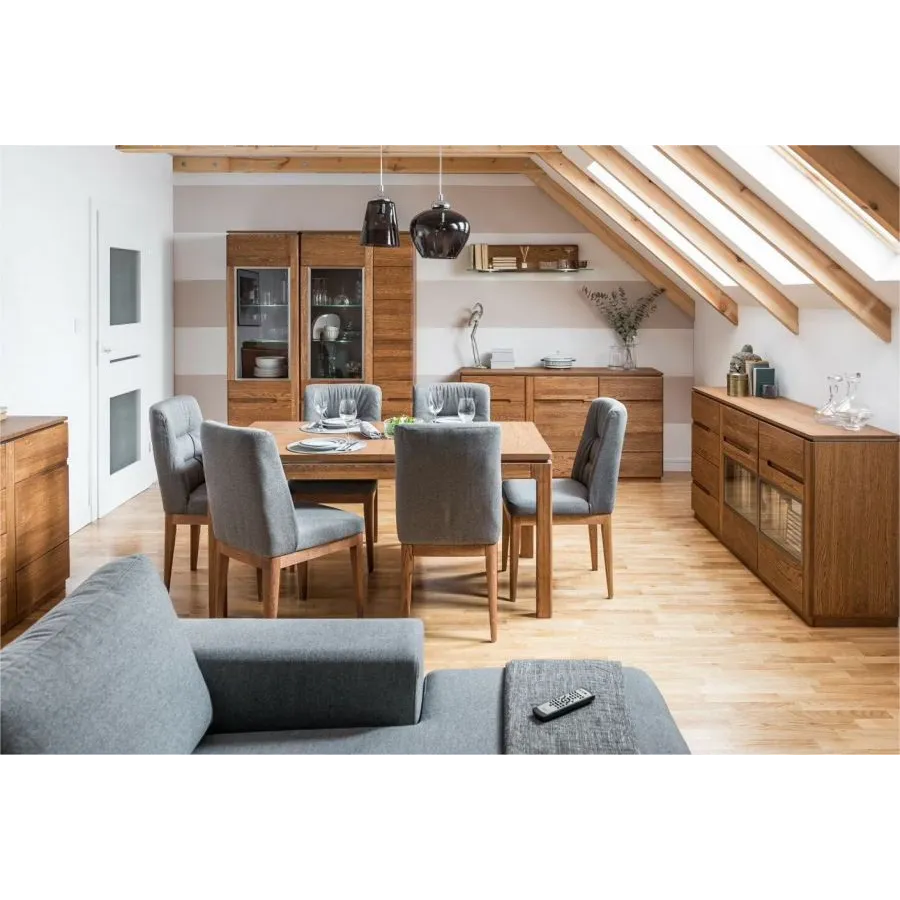 Buffet en bois naturel pour salon collection MONTE