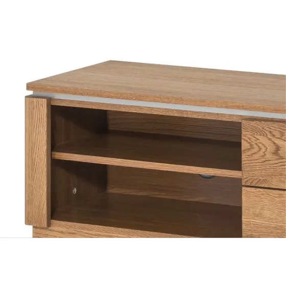 Meuble TV en bois avec 2 niches de rangement collection MONTE