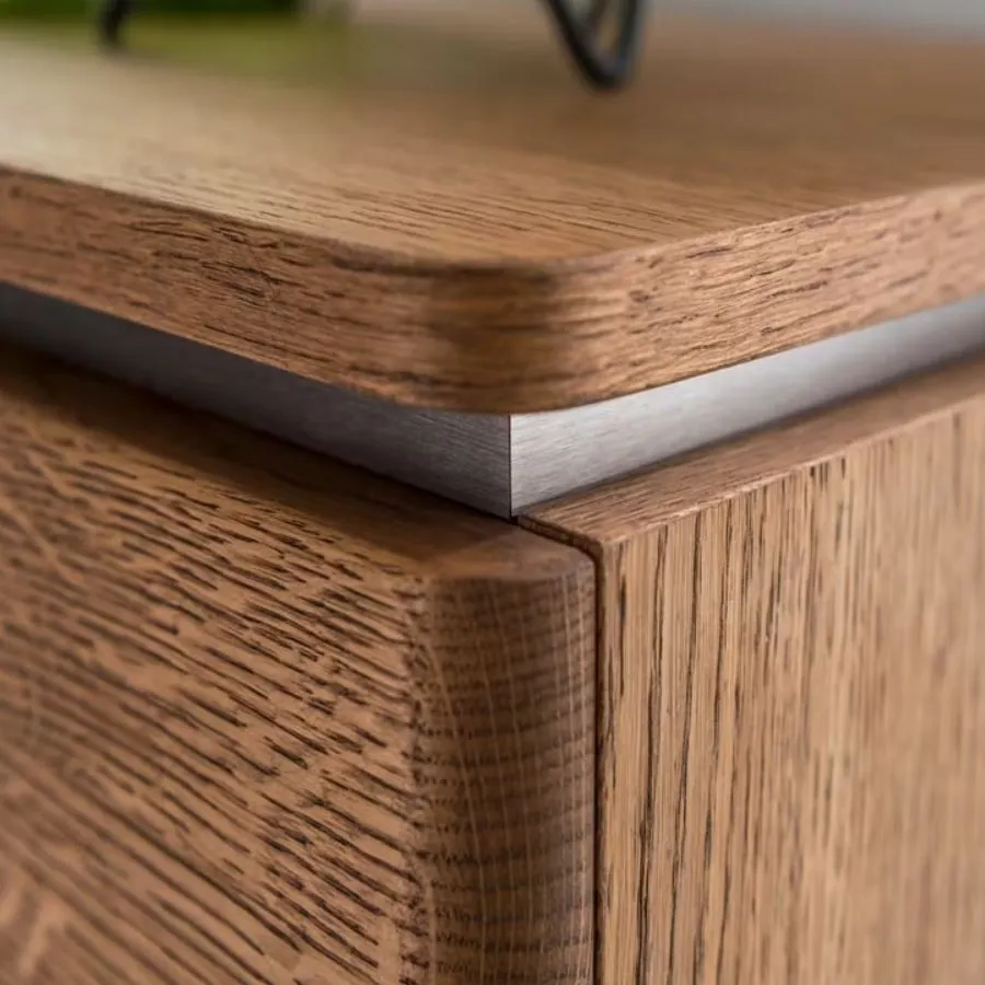 Meuble TV superbe finition en chêne naturel collection MONTE