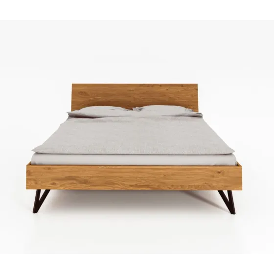 Lit en chêne massif design 180x200