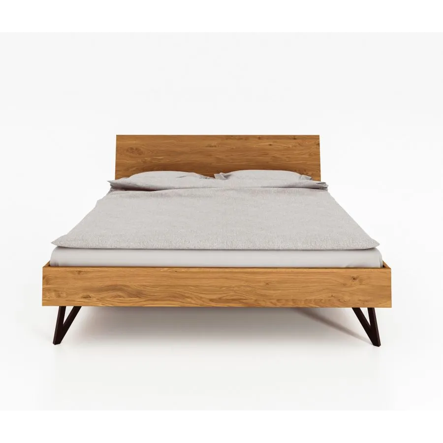 Lit en chêne massif design 180x200