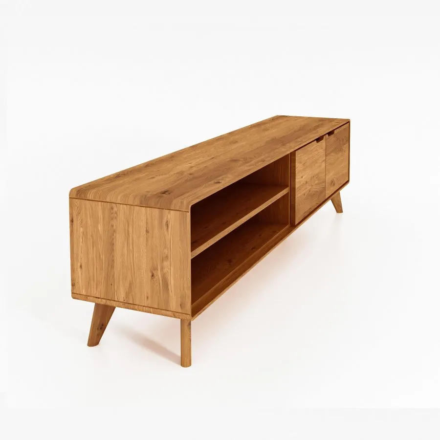 Meuble TV en chêne 180 cm collection SVEN