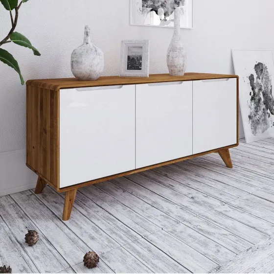 Buffet en chêne et blanc collection Sven