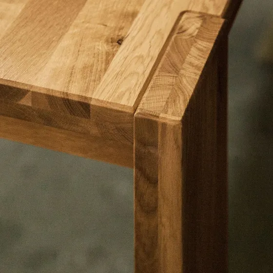 Table en bois massif naturel rectangulaire ALLURE