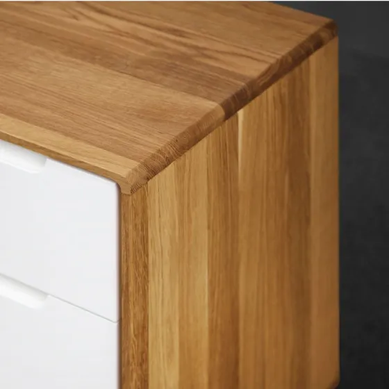 Commode blanche et chêne collection Sven
