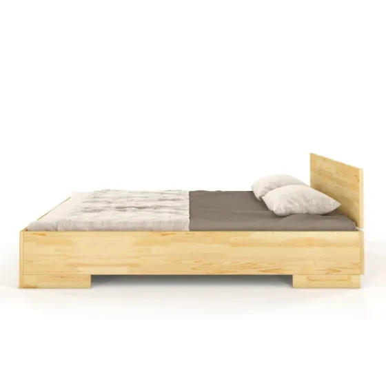Lit coffre en bois naturel collection 180x200 ZENNO