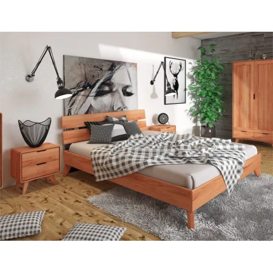 Lit scandinave bois collection Sven