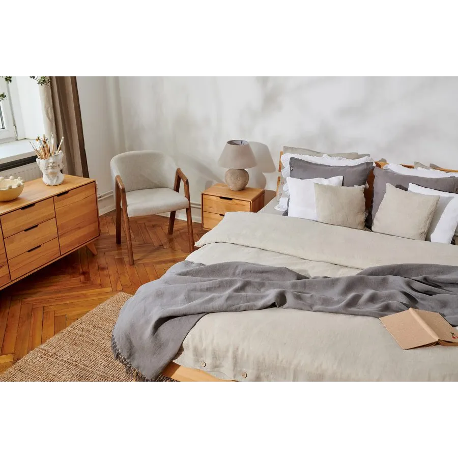 Lit scandinave bois naturel collection Sven