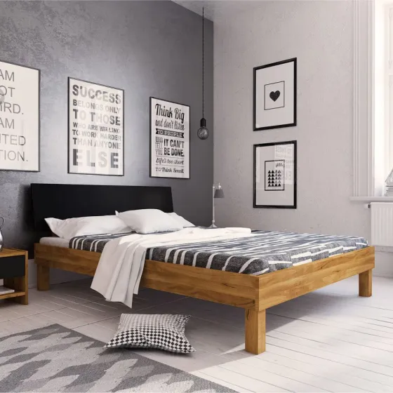 Lit 2 places bois collection Leo