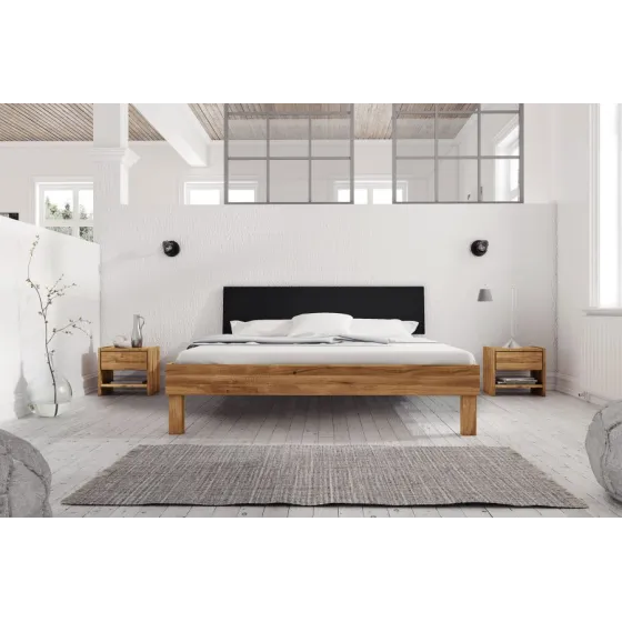 Lit 2 places bois massif collection Leo