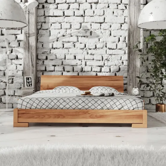 Lit design bois collection Soho