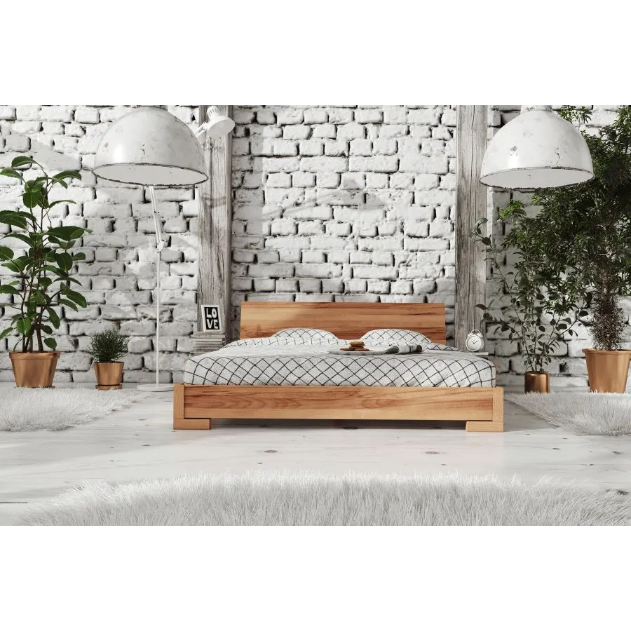 Lit design bois 140x190 collection Soho