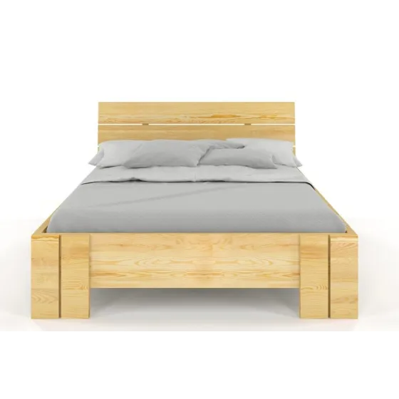 Lit coffre en bois finition noyer haut de gamme collection MODENA